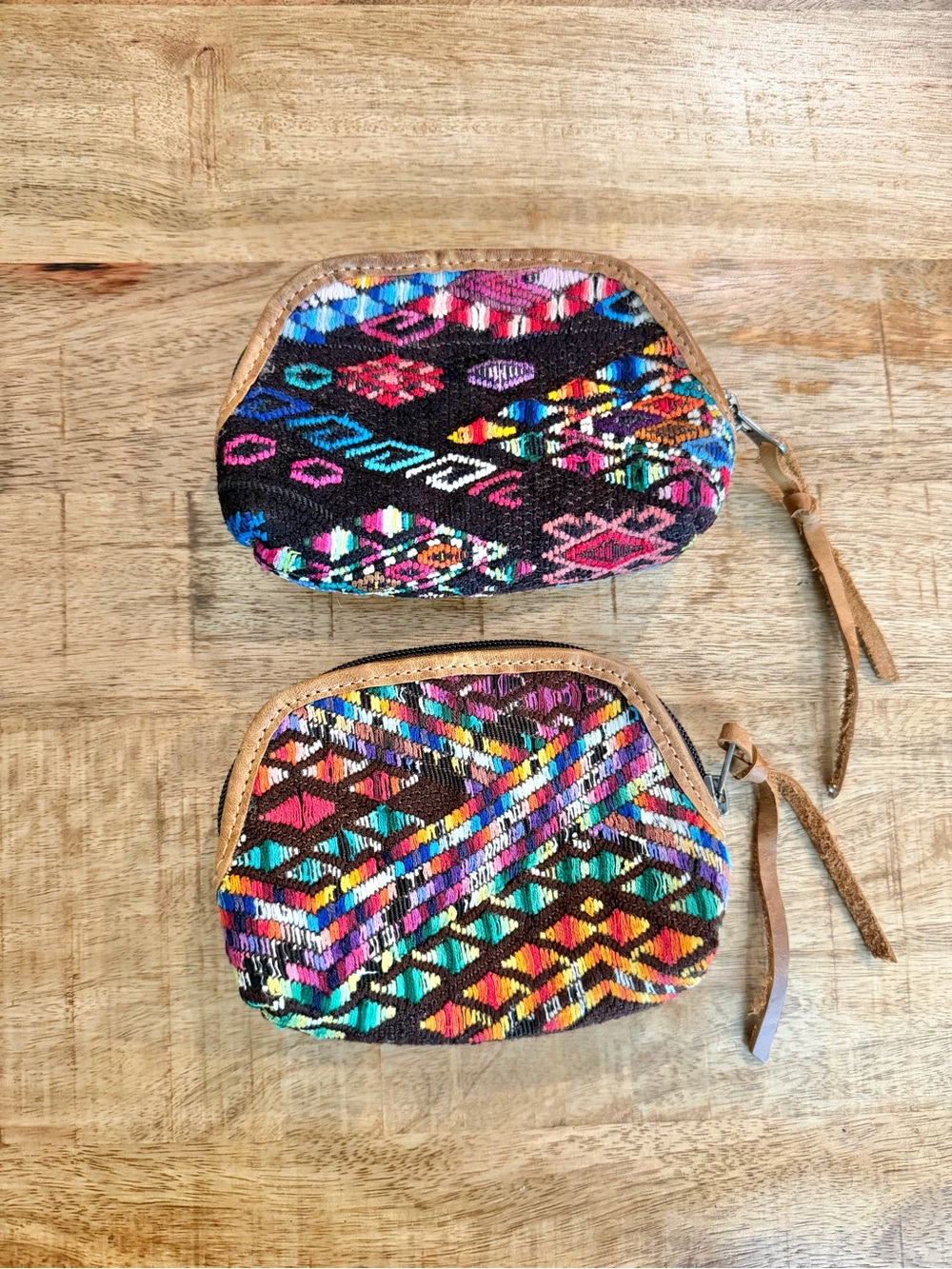 Handwoven Multicolor Ethnic Coin Pouch - Women Bags (comes with both)